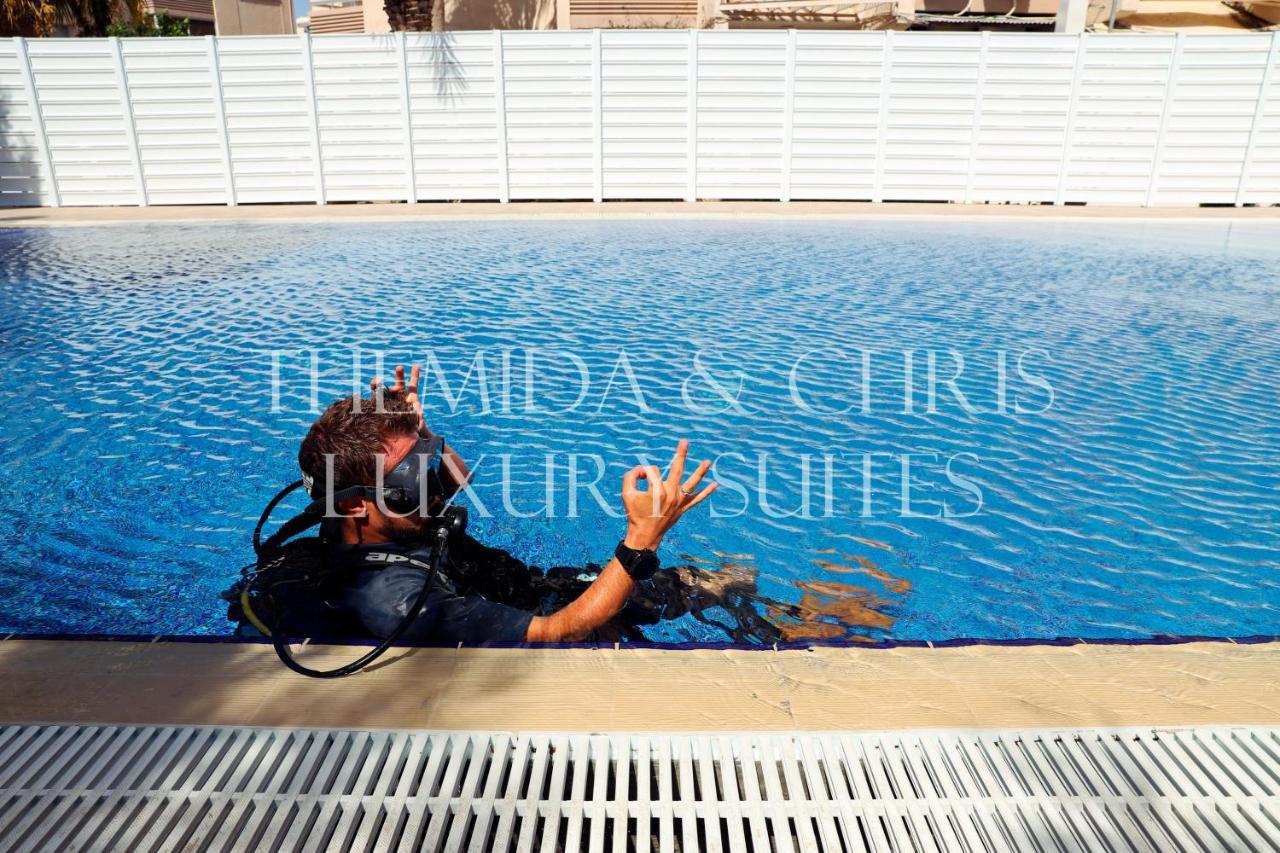 لارنكا Luxury Penthouse 1Br-Seafront-Seasonal Pool-Central المظهر الخارجي الصورة