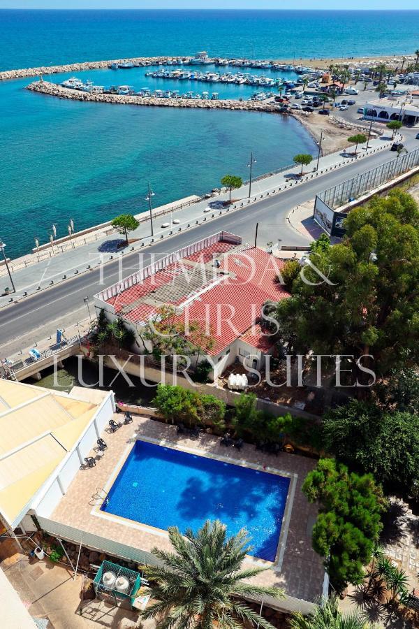 لارنكا Luxury Penthouse 1Br-Seafront-Seasonal Pool-Central المظهر الخارجي الصورة