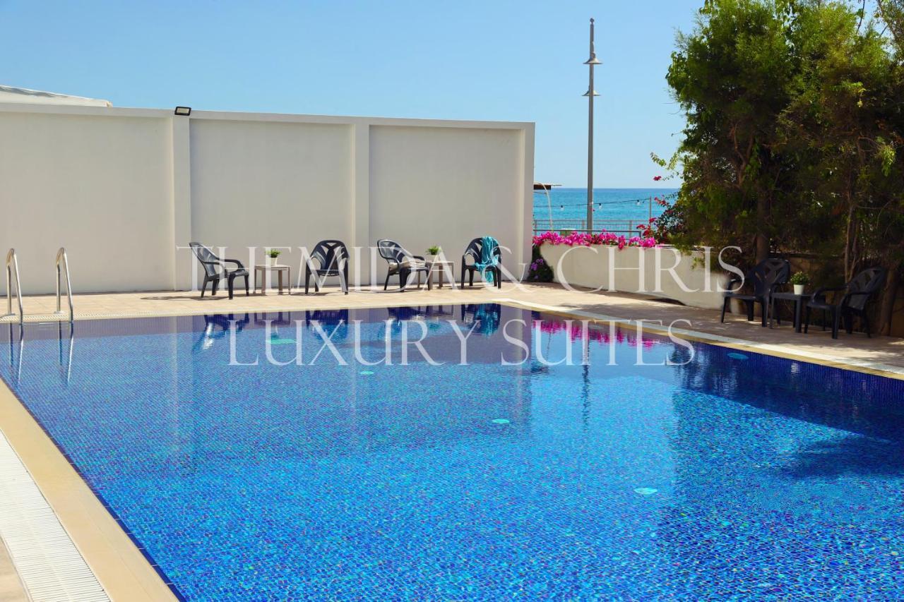 لارنكا Luxury Penthouse 1Br-Seafront-Seasonal Pool-Central المظهر الخارجي الصورة