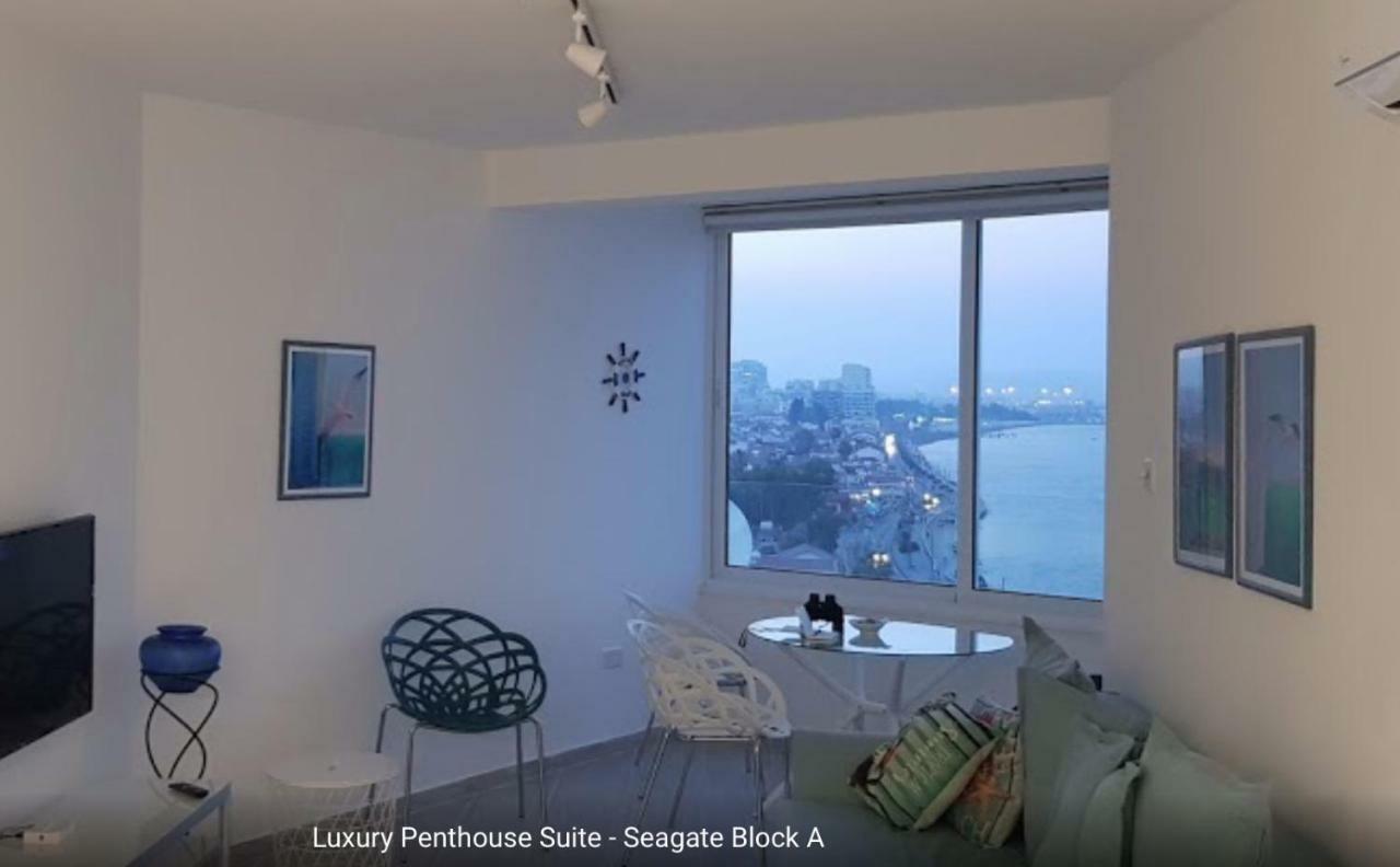 لارنكا Luxury Penthouse 1Br-Seafront-Seasonal Pool-Central المظهر الخارجي الصورة